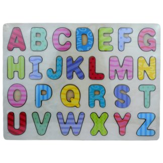 Betűk fa formapuzzle