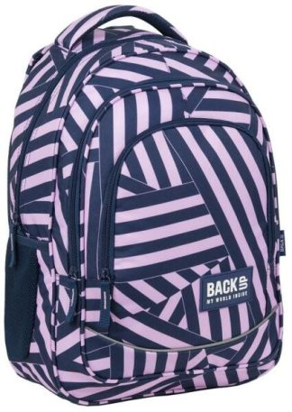 BackUp iskolatáska, hátizsák - 3 rekeszes - Strip