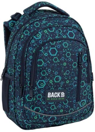 BackUp iskolatáska, hátizsák - 3 rekeszes - Molekula - GROW WITH ME