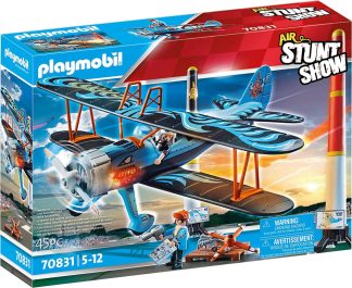 Playmobil 70831 Air Stuntshow - "Főnix" kétfedelű repülő hanggal
