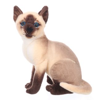 Plüss sziámi cica - 26cm