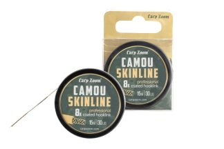 Carp Zoom Camou bevonatos előkezsinór, 15 m, 30 lb, terepmintás