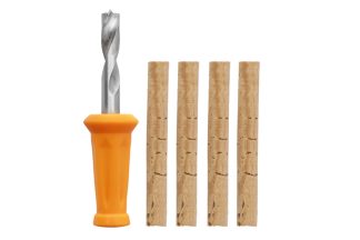 Carp Zoom Rozsdamentes csalifúró 4 db parafa rúddal, o 6 mm