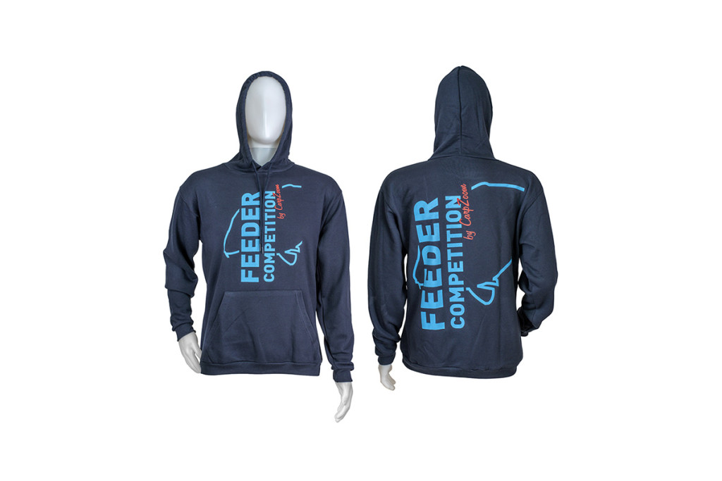 Feeder Competition Kapucnis pulóver, S, kék