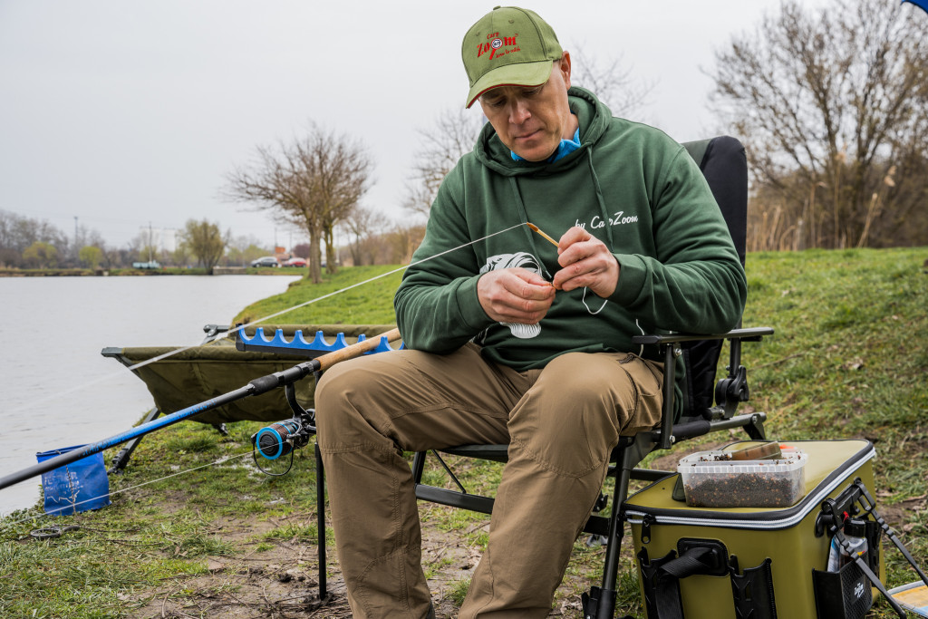 Carp Zoom Pontyos kapucnis pulóver, XL, zöld - Image 2
