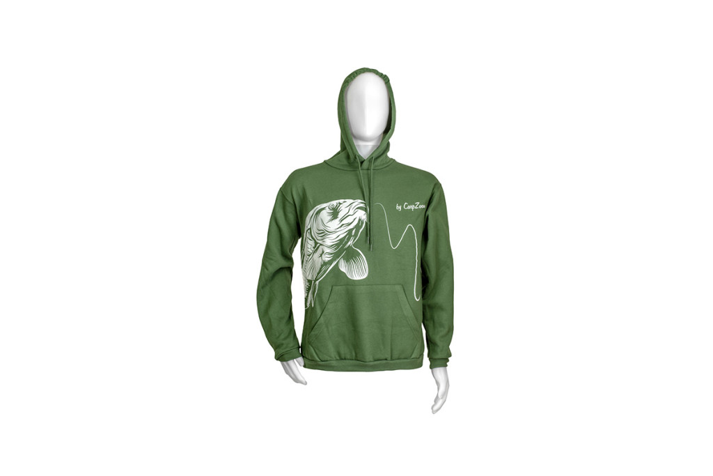 Carp Zoom Pontyos kapucnis pulóver, XXL, zöld