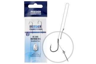 FC FC-545 method előkötött horog fonott, 8 cm, #8; 10 mm; o0,14 mm, 2 db