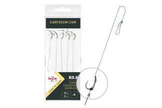 Feeder Competition Power Feeder KO.8 method előke szakáll nélküli, 10 cm, #6; 10 mm; o0,18 mm, 5 db