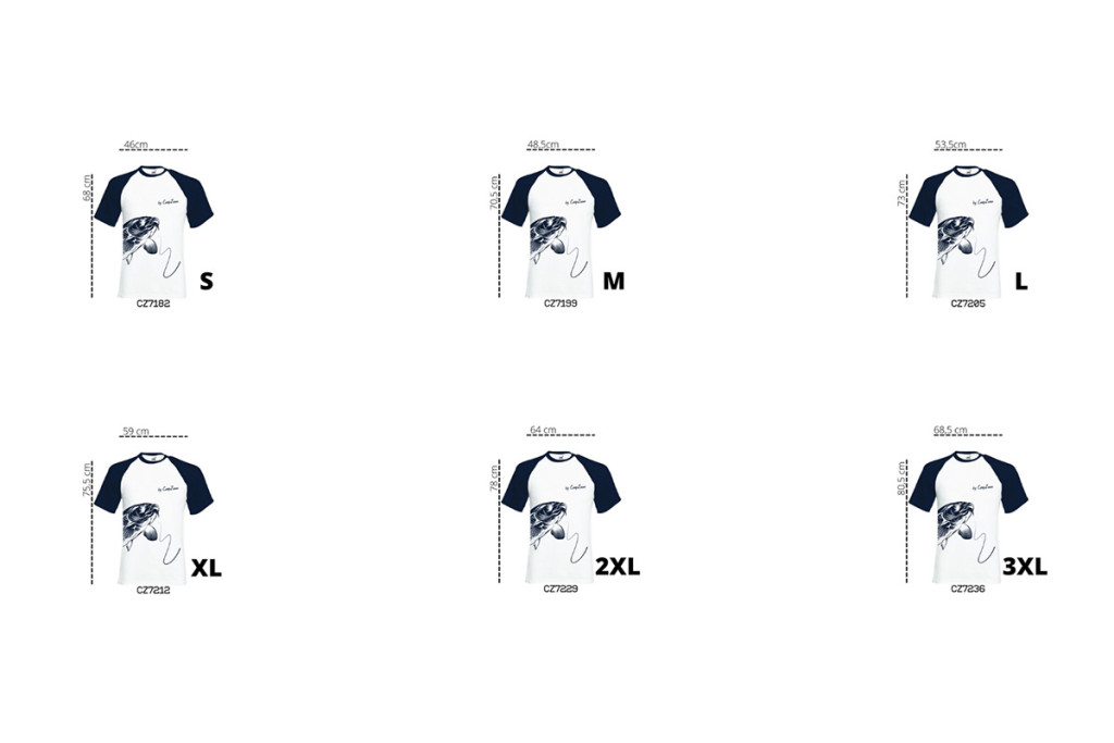 Carp Zoom Limitált fehér- kék póló, M - Image 2