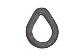 Carp Zoom Tear Drop előkegyűrű, 4 mm, matt fekete, 10 db