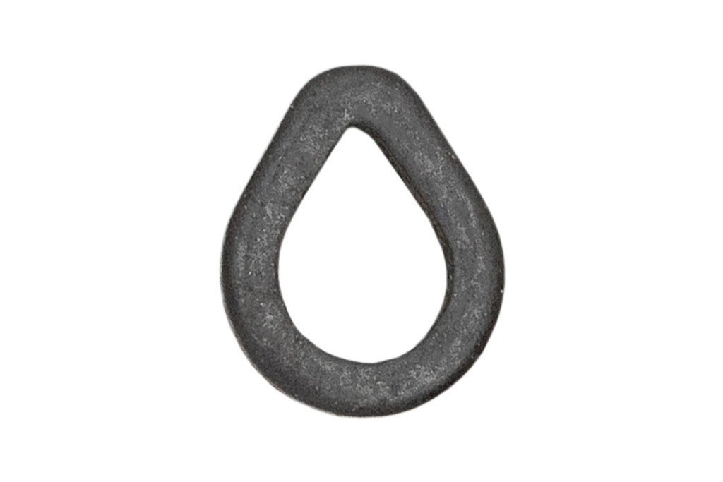 Carp Zoom Tear Drop előkegyűrű, 4 mm, matt fekete, 10 db