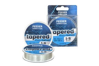 Feeder Competition Tapered vastagodó előkezsinór, o 0,20-0,32 mm, 5x15 m, 5,5/11,5 kg, áttetsző