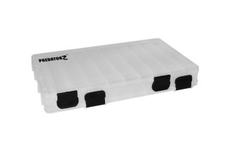 Predator-Z Hosszú fakkos műcsalis horgászdoboz, 35,8x23x5 cm