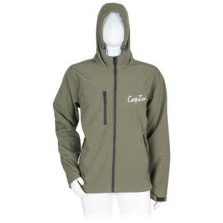 Carp Zoom Kapucnis Softshell Kabát, XXL, zöld